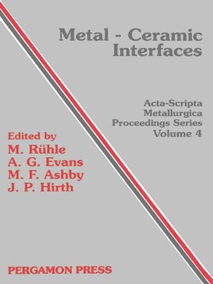 cover image of Metal-Ceramic Interfaces